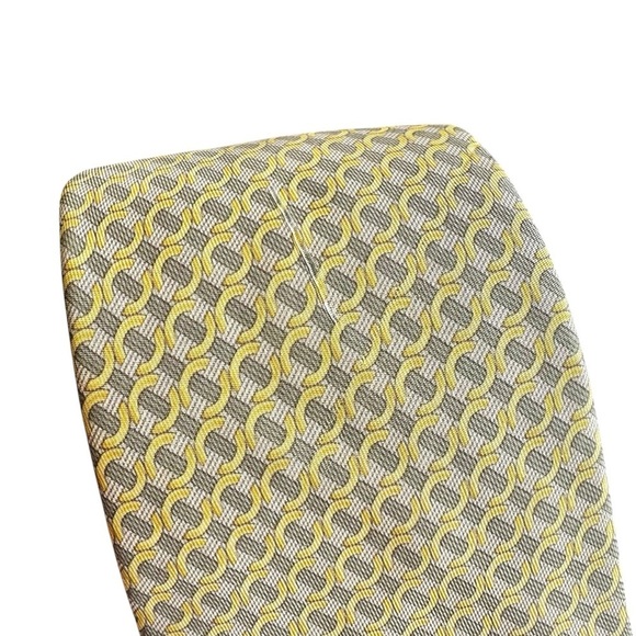 Authentic HERMES 100% Silk Yellow & Beige Cream Buoy Neck Tie - Picture 6 of 6